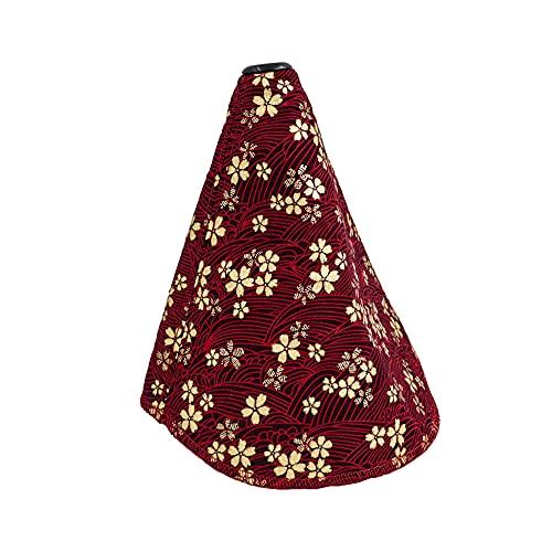 レッド花柄ブーツカバー 並行輸入品】JDM 赤い花 波 桜 シフト ブーツカバー ユニバーサル at