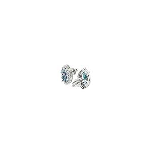 【並行輸入品】3.58cttw Marquise Cut Halo Solitaire Genuine Blue Moissanite Paiの画像