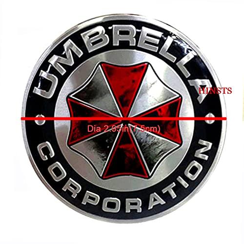 【並行輸入品】HINSCR Resident Evil 車用バッジ デカール Dia Umbrella Corporation 3D アルミニウの画像