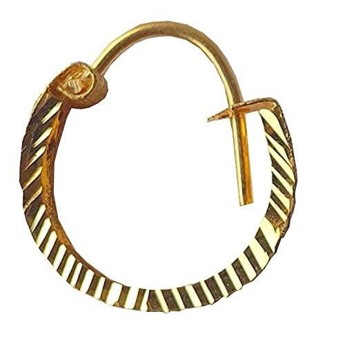 【並行輸入品】22K / 18Kイエローファインゴールド綺麗な設計フープイヤリング22カラットと18カラットファインゴールドの両方で利用可能女性の画像