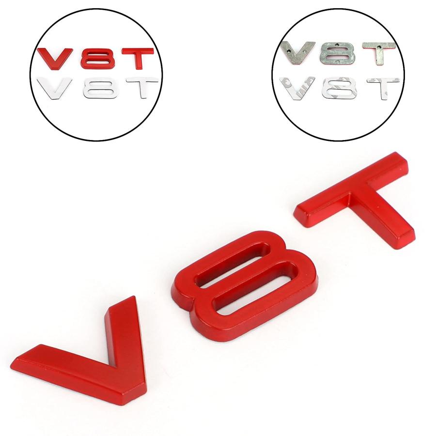 【並行輸入品】MAD HORNETS V8T Emblem Badge fit for A U D I A1 A3 A4 A5 A6 A7 Qの画像