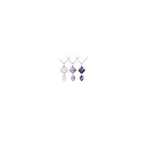 【並行輸入品】QWERBAM Women Trendy Natural Quartz Water Drop Pendants Necklace_5