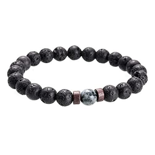 【並行輸入品】SANWOOD Cool Bracelets for Men，Men Bracelet Unique Surface Volca_1