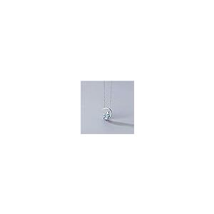 【並行輸入品】HXSZWJJ Trendy Silver Color Moon Cat Necklaces For Women Jewelry_8