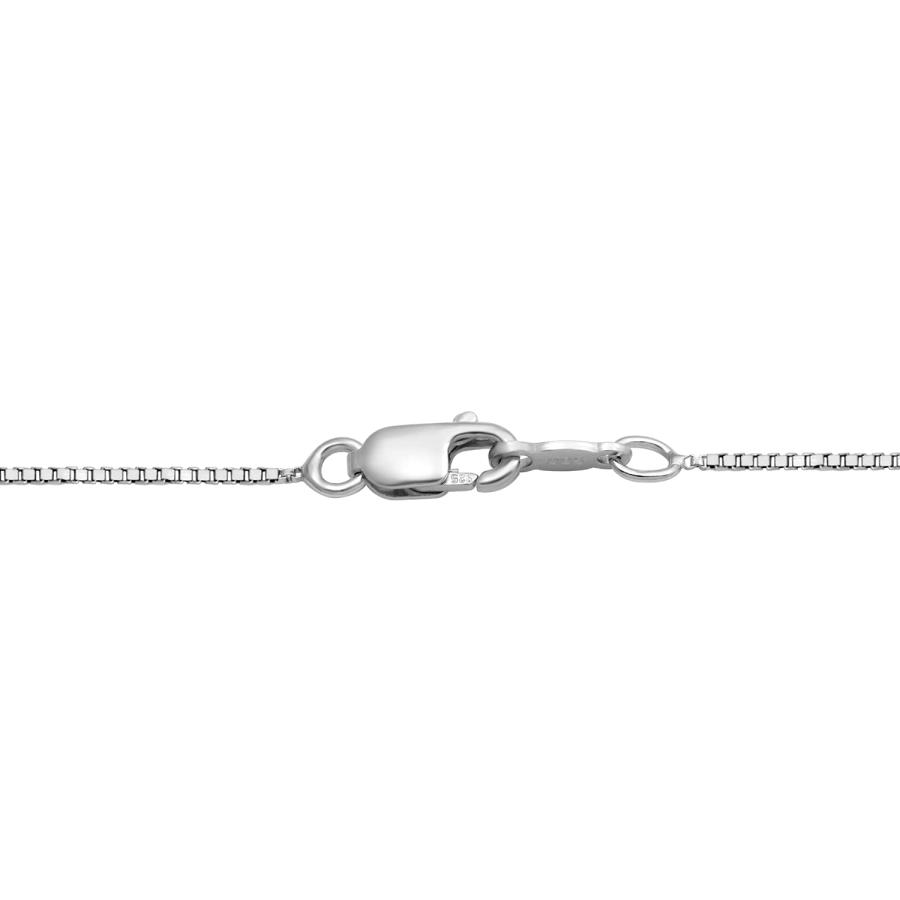 【並行輸入品】Jewelili スターリングシルバー 28.0x17.0x4.0 スペシャルカット ブラックオニキス 1/4カラット 天然ホワイ
