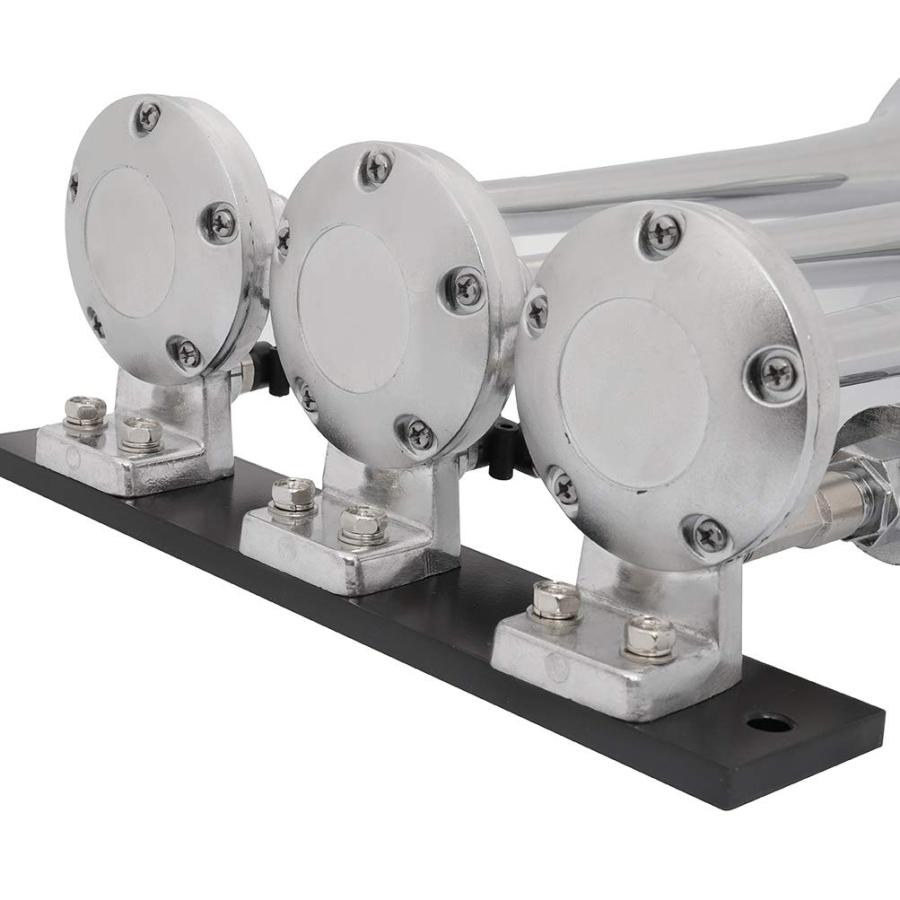 【並行輸入品】3 Trumpet Electric Train Car Air Horn Kit with 150 PSI Air Compr_3