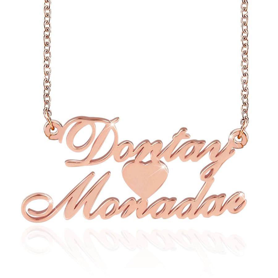 【並行輸入品】Ayafee 10K 14K 18K Gold Name Necklace Personalized Custom Name Nの画像