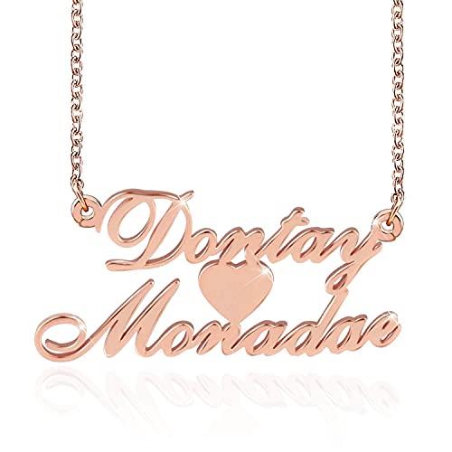 【並行輸入品】Ayafee 10K 14K 18K Gold Name Necklace Personalized Custom Name Nの画像