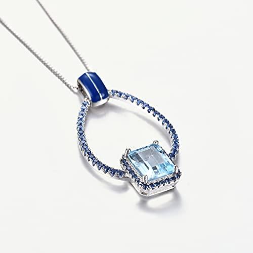 【並行輸入品】Gem's Beauty グリーンメノウペンダントネックレス 925スターリングシルバー チョーカーネックレス スクエアネックレス_7