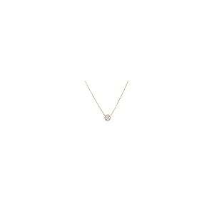 【並行輸入品】Oak&Luna   Keeya パヴェダイヤモンドネックレス レディース ラウンドカットダイヤモンドパヴェセット スターリングシの画像