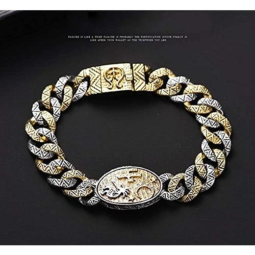 【並行輸入品】Roseheart Classic Sterling 925silver Trendy Metal Chain Link Braの画像