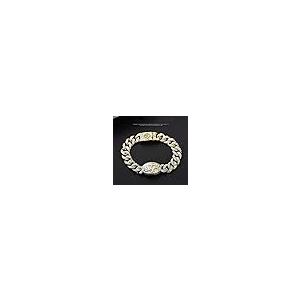 【並行輸入品】Roseheart Classic Sterling 925silver Trendy Metal Chain Link Braの画像