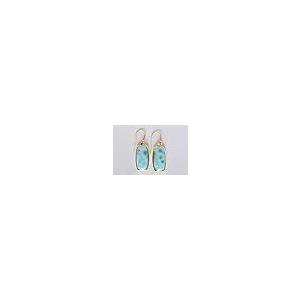 【並行輸入品】Ravishing Impressions Larimar Handmade 925 Sterling Silver Goldの画像