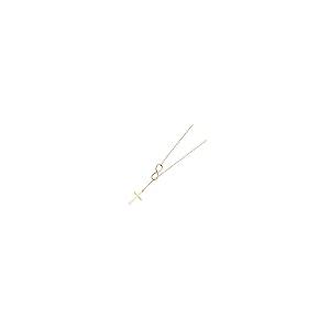 【並行輸入品】14K Gold Chain Necklace | Yellow Gold Cross Necklaces Infinity Lの画像