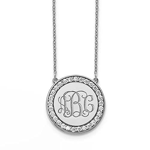 【並行輸入品】Suxerlry 925 Sterling Silver Monogram Initial Necklace Personali_1