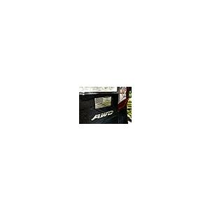 【並行輸入品】Thin Blue line USA Police Flag Black Chrome Plastic car Track Emの画像