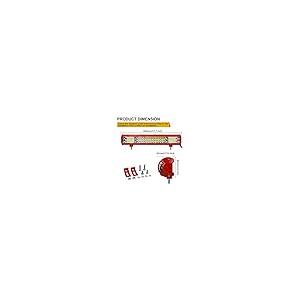 【並行輸入品】Willpower 17 Inch 252W LED Light Bar Red with Wiring Harness LED_5