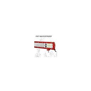 【並行輸入品】Willpower 17 Inch 252W LED Light Bar Red with Wiring Harness LED_8