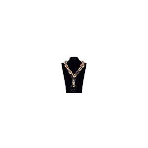 【並行輸入品】WYPAN Leopard Acrylic Women Resin Link Pendants Chunky Necklace，_2