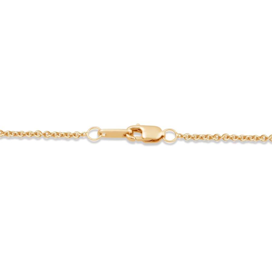 【並行輸入品】Jewelili ゴールドメッキシルバー&スターリングシルバー 1/5カラット 天然ホワイトラウンドダイヤモンド クロスペンダント_6