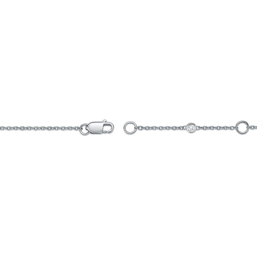 【並行輸入品】Lavari Jewelers レディース 1カラット 人工栽培ダイヤモンド ヤード別ネックレス 925スターリングシルバー 長さの画像