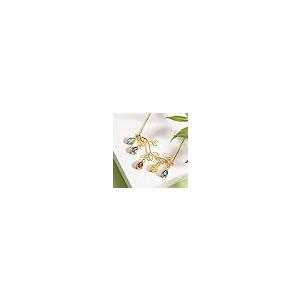 【並行輸入品】MOTIEL Personalised Custom Family Tree Branch Cubic Zircornia Neの画像