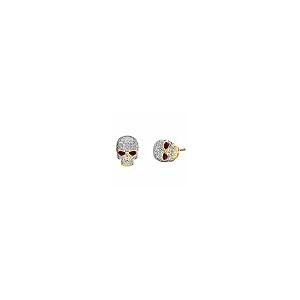 【並行輸入品】AryanJewels ラウンドカット ホワイトダイヤモンド 14K イエローゴールド仕上げ 925スターリングシルバー ハロウィの画像