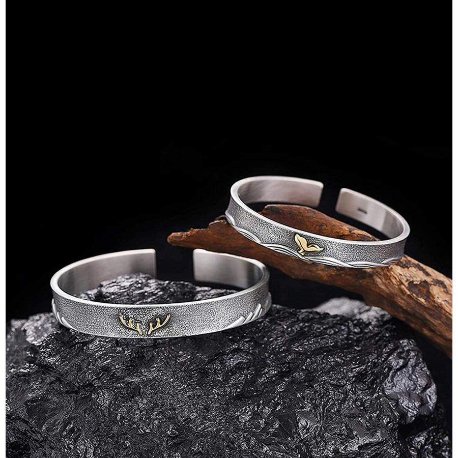 【並行輸入品】Roseheart Classic Couple A Pair Sterling 999silver Trendy Metalの画像