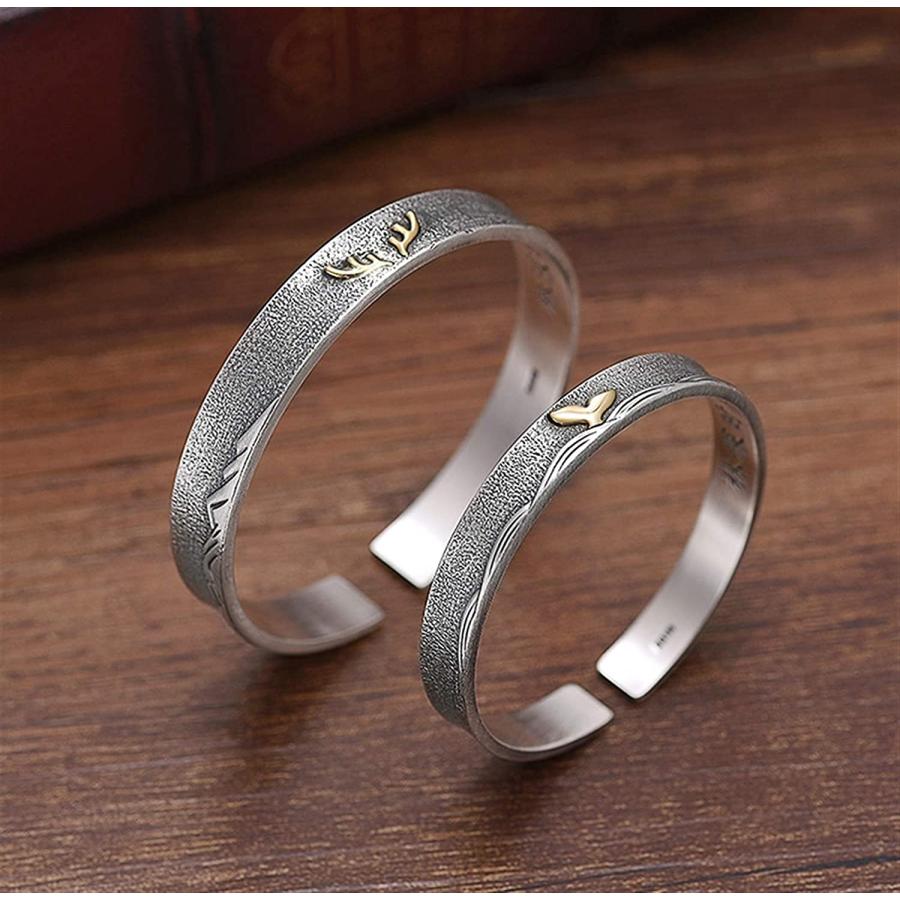【並行輸入品】Roseheart Classic Couple A Pair Sterling 999silver Trendy Metalの画像