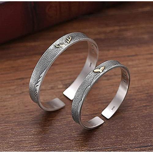 【並行輸入品】Roseheart Classic Couple A Pair Sterling 999silver Trendy Metalの画像