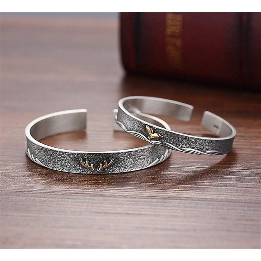 【並行輸入品】Roseheart Classic Couple A Pair Sterling 999silver Trendy Metalの画像