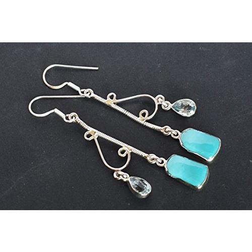 【並行輸入品】Ravishing Impressions Arizona Turquoise & Blue Topaz Gemstone 92の画像