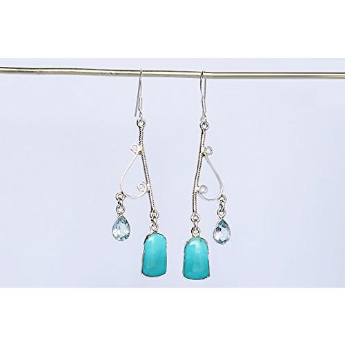 【並行輸入品】Ravishing Impressions Arizona Turquoise & Blue Topaz Gemstone 92の画像