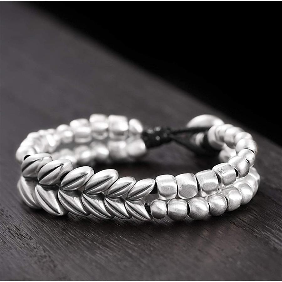 【並行輸入品】Albert Classic Sterling 99silver Trendy Metal Chain Link Braceleの画像