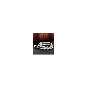 【並行輸入品】Albert Classic Sterling 99silver Trendy Metal Chain Link Braceleの画像