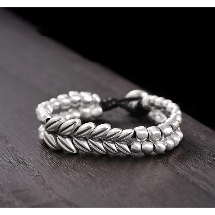 【並行輸入品】Albert Classic Sterling 99silver Trendy Metal Chain Link Braceleの画像