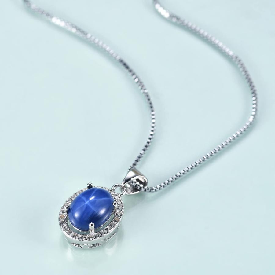 Gem's Beauty Lab Star サファイアペンダントネックレス 本物の Gem's Beauty Lab Star サファイアペンダントネックレス 本物の