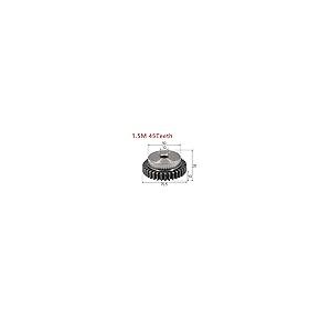 【並行輸入品】VNOIFDE Rack 1.5Modulus=1.5M 45Teeth Spur Gear with Stage Motor