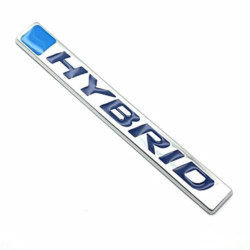 【並行輸入品】ハイブリッドフェンダーエンブレム 3Dメタルバッジデカール ユニバーサルトラックカー用 (ブルーシルバー) 1個 1PC Hybrの画像