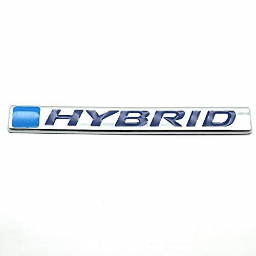 【並行輸入品】ハイブリッドフェンダーエンブレム 3Dメタルバッジデカール ユニバーサルトラックカー用 (ブルーシルバー) 1個 1PC Hybrの画像