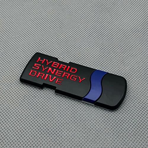 【並行輸入品】Hybrid Synergy Drive カーフェンダー リアリフトゲート エンブレム バッジ ロゴ ユニバーサルカー用 (レッドの画像