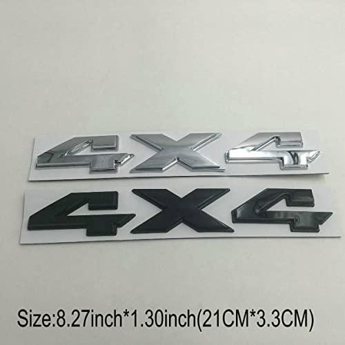 【並行輸入品】クローム 4X4 オフロード ロゴ リア トランク エンブレム バッジ 1500 2500 3500用 (1個) Chrome 4の画像