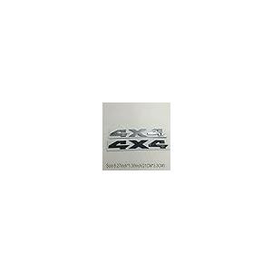 【並行輸入品】クローム 4X4 オフロード ロゴ リア トランク エンブレム バッジ 1500 2500 3500用 (1個) Chrome 4の画像