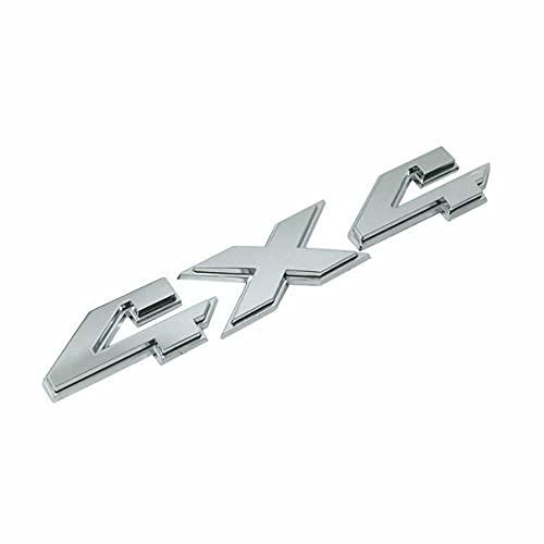 【並行輸入品】クローム 4X4 オフロード ロゴ リア トランク エンブレム バッジ 1500 2500 3500用 (1個) Chrome 4の画像