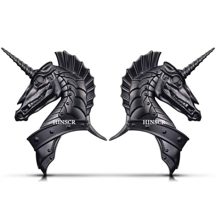 並行輸入品】HINSCR ユニコーン 3D メタルカーエンブレムデカール 古代 