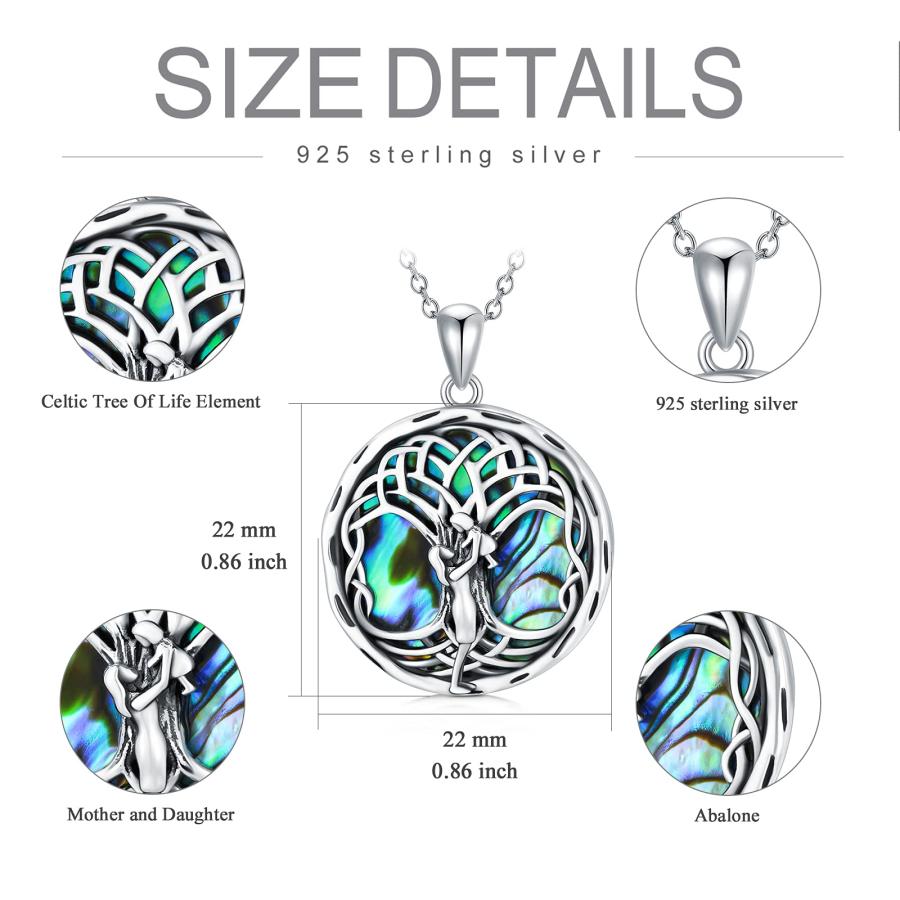 【並行輸入品】スターリングシルバー 娘 ネックレス 娘 誕生日 卒業ギフト 母 祖母 AOBOCO Sterling Silver Daught_9