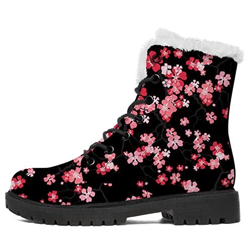 ADIGOW Cherry Blossom Boots Mens Womens Winter Boots Snow Boots  並行輸入品｜best-style｜02