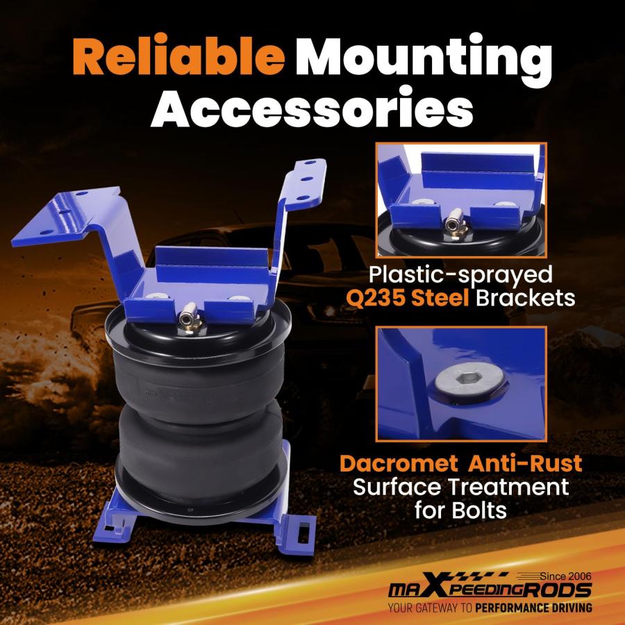 【並行輸入品】 maXpeedingrods Rear Air Suspension Bags Kit 5000lbs for 2011 201