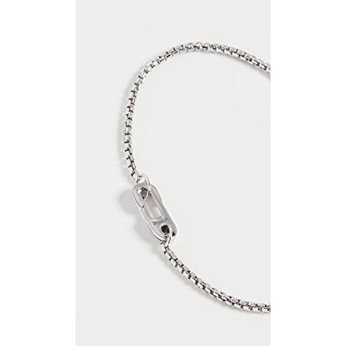 【並行輸入品】Miansai メンズ アネックス ベネチアン チェーンブレスレット 光沢シルバー M Miansai Men's Annex Vの画像