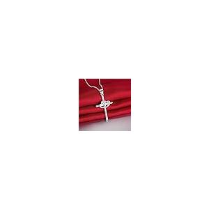 【並行輸入品】Littlepa Silver Cross Necklace for Women Men Teen Girls Gifts fo_4